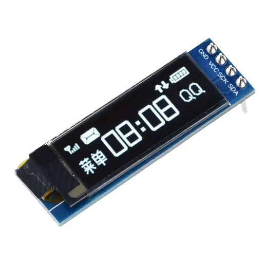 Pantalla OLED 0,91" 128x32 I2C Blanco/Azul para Arduino