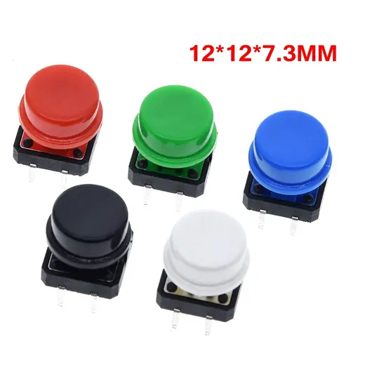 Pack X5 Pulsador Pcb Con Tapa
