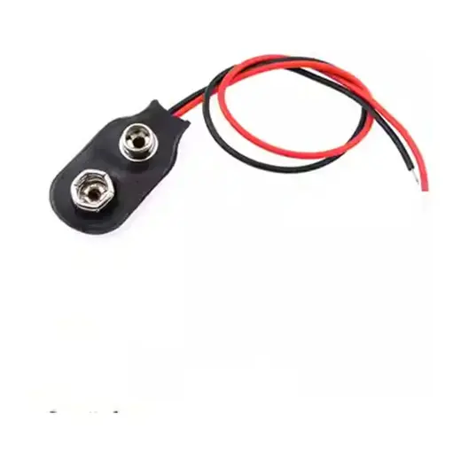 Conector Batería 9v (2 Unidades) Negro