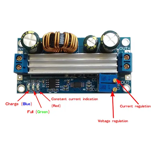 Módulo fuente regulable Buck Boost CV CC 0.5-30V 4A