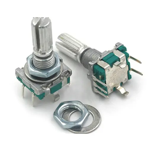Encoder Rotativo EC11 20mm 5 Pines Con Pulsado + Tapa